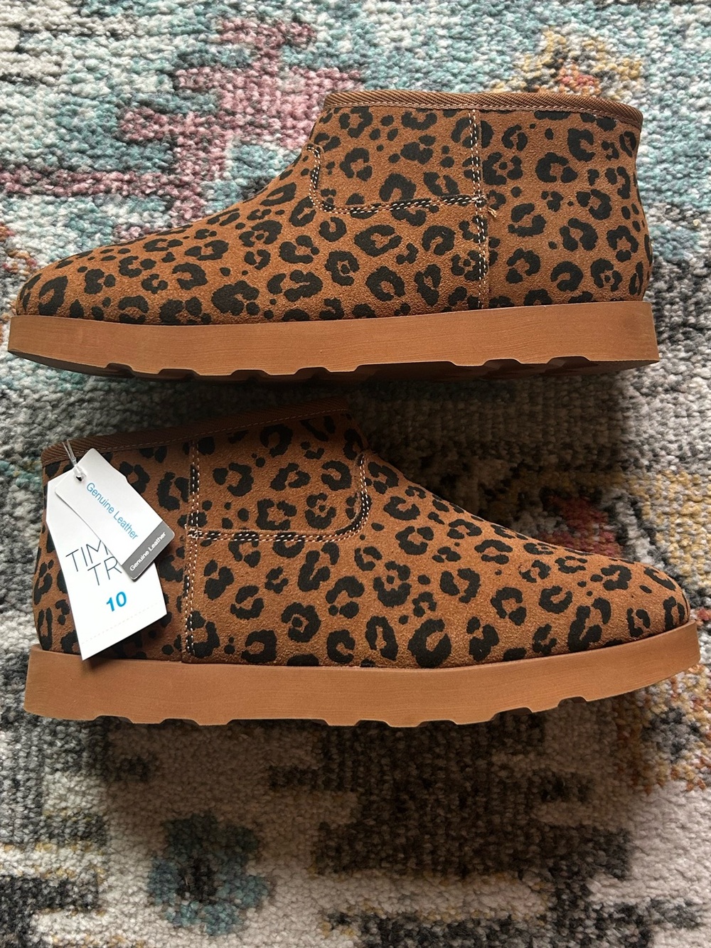 NWT Time and Tru Sz 10 Micro Genuine Suede Boot